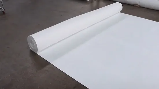 200g, 300g, 500g White Polyester Filament Polyester Geotextile Filter Liner for Reservoirs/Artificial Lakes/Tailings Ponds/Landfills
