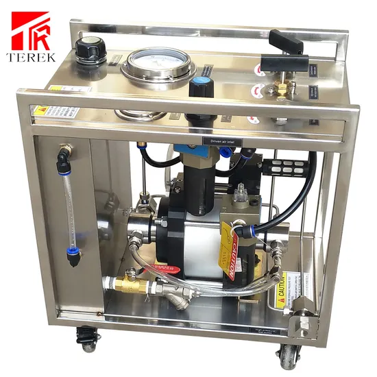 Terek Brand Hydrostatic/Hydro/Hydraulic Pressure Pump Test Bench for Hose Pipe Gas Cylinder Testing