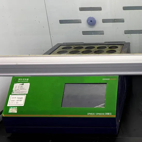 Digestion Instrument Spmd608. Used for Sample Digestion Before Nitrogen Analysis of Plants in Forestry.