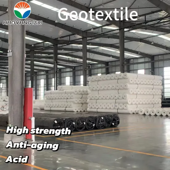 Geotextile for Retaining Wall, Soil Erosion Control, Green White and Black