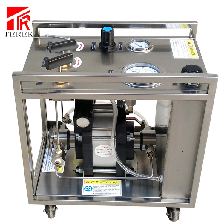 Terek Brand High Quality Pneumatic Liuqid Booster Pump Hydrostatic Hydraulic Pressure Test for Valve Pipe Hose and Cylinder Testing