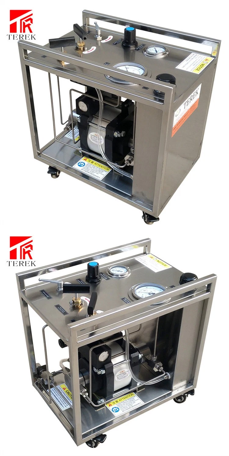 Portable Pneumatic Liquid Pressure Booster Pump Station for Valves and Pipes Cylinder Hydro Hydrostatic Testing