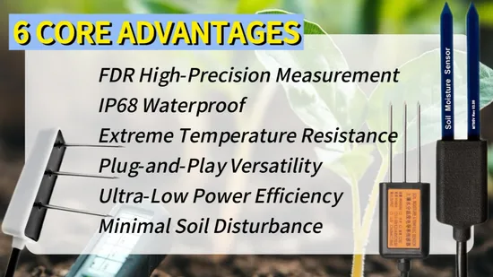 Higher Accuracy Tdr Soil Moisture&Temp Agriculture Scientific Experiment Digital Meter 