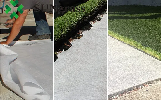 200GSM Geotextile Fabric White PP Fabric Under Artificial Grass Synthetic Grass 
