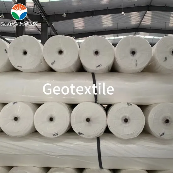 Haoyang International Trade PP Pet Geotextile, Black, White 