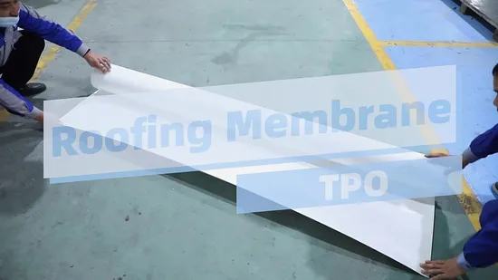 Roofing Membrane Tpo Waterproof Membrane CE FM Approved Waterproof Building Materials 