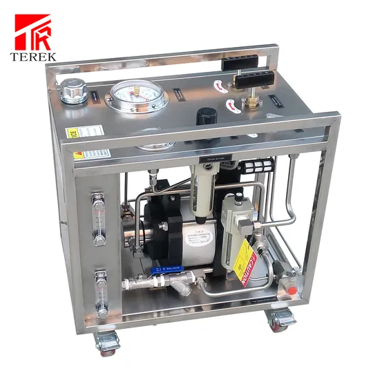 China Terek Pneumatic Liquid Booster Pump Hydrostatic Water Pressure Testing in Pipe 