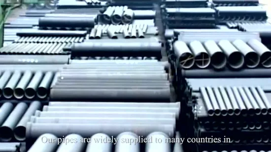 ISO2531 En545 Black Bitumen Paint 6m Push on Joint Ductile Iron Pipe Price K9 