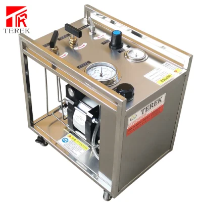 Portable Pneumatic Liquid Pressure Booster Pump Station for Valves and Pipes Cylinder Hydro Hydrostatic Testing