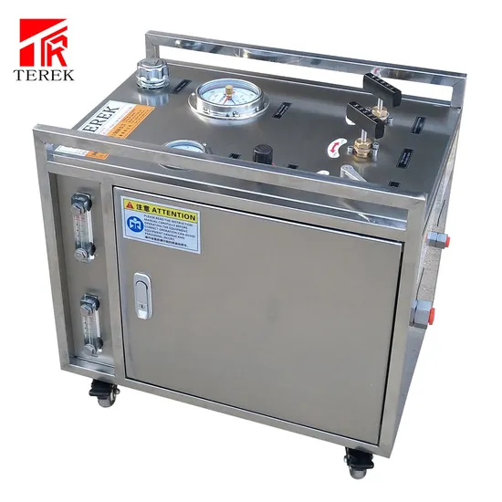 Terek Air Driven Hydraulic Test Pump Water Pressure Testing Pump in Closed Enclosure 